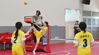 세팍타크로 시원한 킥! 영천 선화여고 전용구장 개관