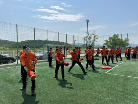 김천소방서, 현장 대응 역량 강화 위해 집중 훈련 실시