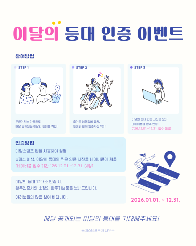 이달의 등대스탬프투어 포스터. 한국항로표지기술원 제공