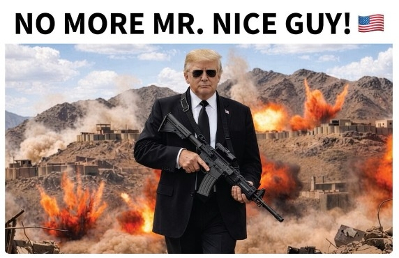 트럼프, '총 든 사진' 올리며 