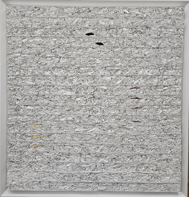권기자, Time accumulation, Mixed Media, 95x91cm, 2025