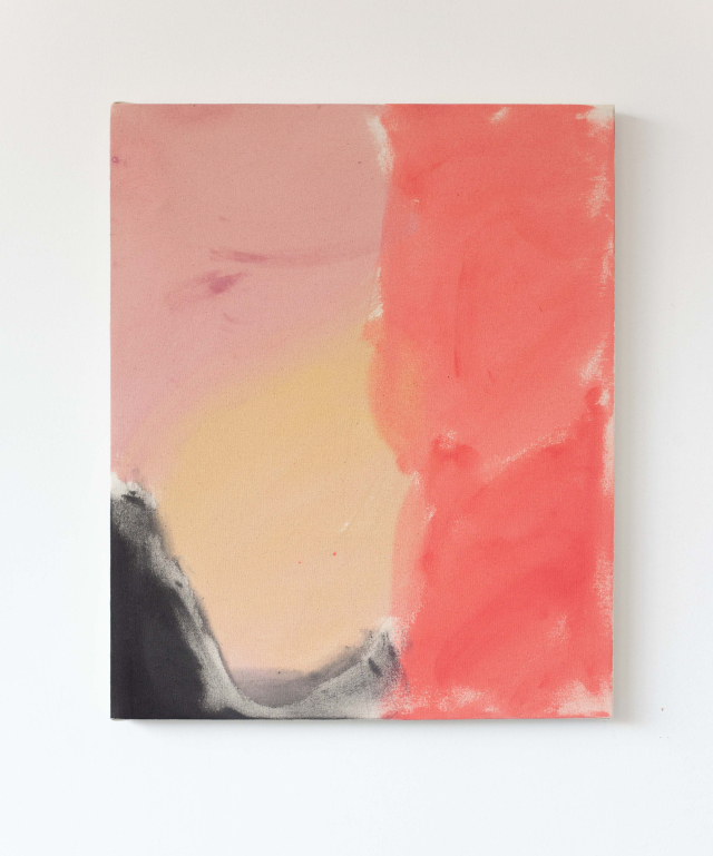 아트페어대구 하이라이트 부스 출품작. Beth Shapeero, The Score, mixed paint on canvas, 62x50cm, 2025