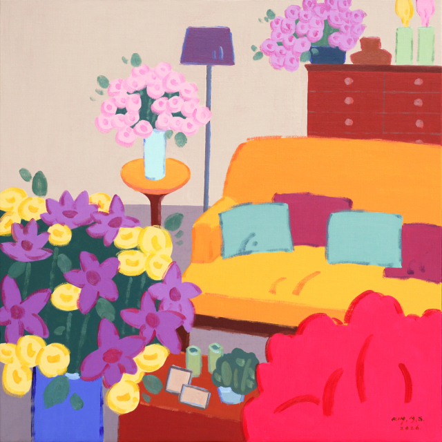 김명숙, 인상(印象), 65.0x65.0cm, Oil on canvas, 2026