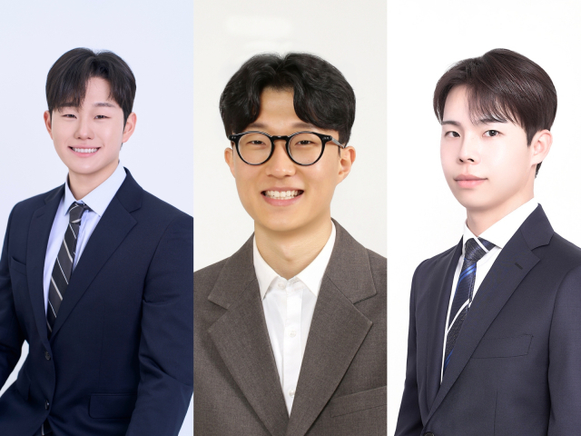 왼쪽에서부터 주경민 더불어민주당 남구의원 예비후보(2003년생)·성진영 개혁신당 중구의원 예비후보(2001년생)·신인호 무소속 달성군의원 예비후보(2000년생). 본인 제공