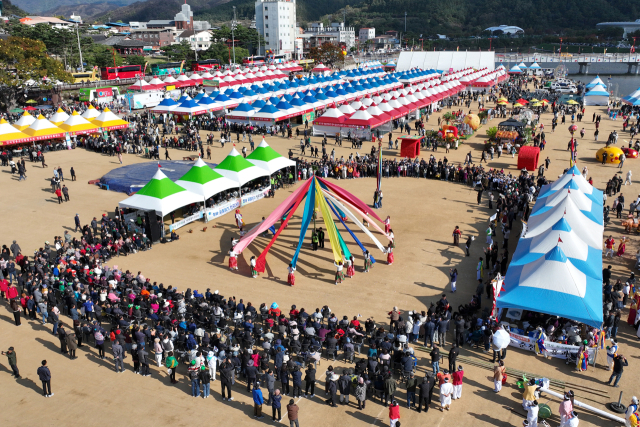지난해 청송사과축제 현장의 모습. 청송군 제공
