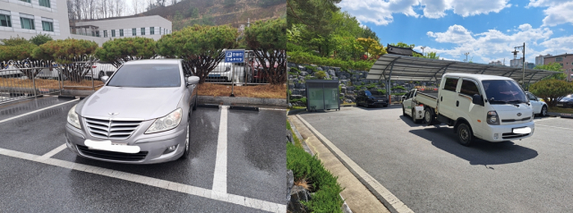 상습 음주 운전자의 차량이 압류 됐다. 영주서 제공