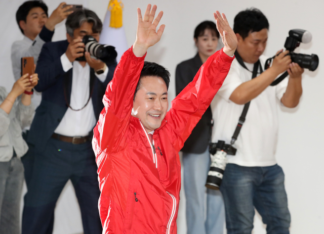 12일 오후 대구 수성구 국민의힘 경북도당에서 열린 경북도당 선대위 발대식에 장동혁 대표가 참석하고 있다. 연합뉴스