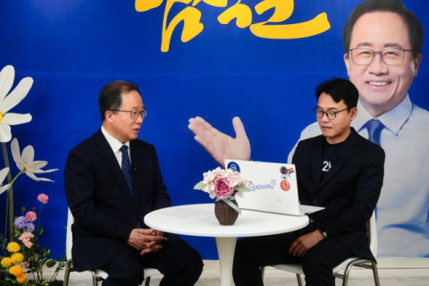 AI 교육도시 구상 밝힌 김석준... 포티투마루 김동환 대표와 특별 대담