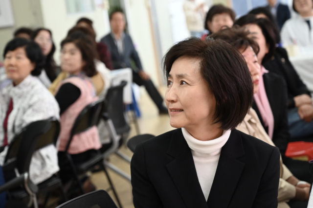 추경호 국민의힘 대구시장 후보의 아내 김희경 여사(60). 캠프 측 제공