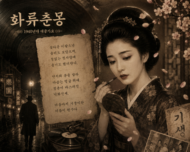[소야의 대중가요 문학을 품다]<11>기생 홍도와 '화류춘몽'