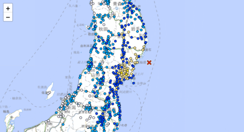 日 미야기현 앞바다서 규모 6.3 지진…