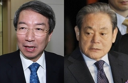 정운찬 전 동반성장위원장, 이건희 전 삼성전자 회장. 연합뉴스