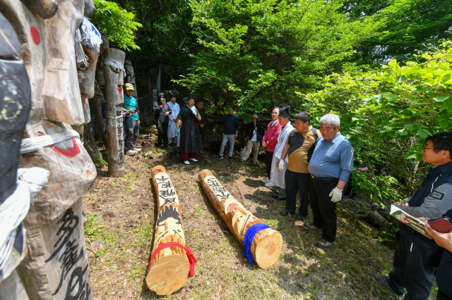 죽령장승공원에서 지난해 열린 죽령장승제 모습. 영주시 제공