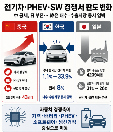  中 질주에 日 추락… 韓도 안전지대 아니다
