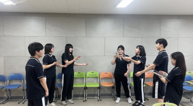강동고 연습사진. 대구연극협회 제공