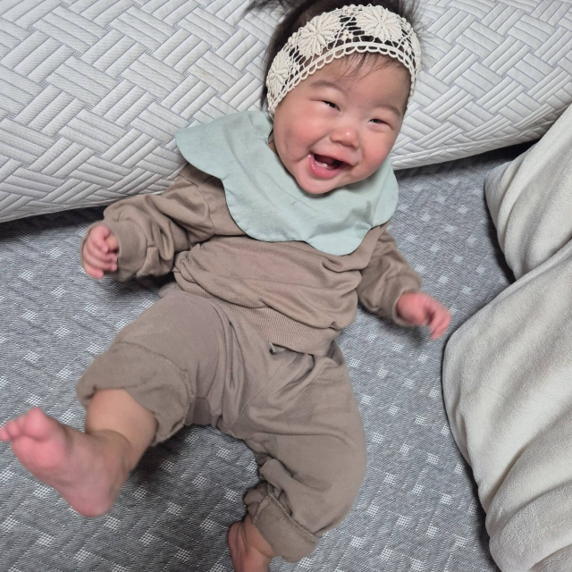 생후 9개월 된 장소민 양이 삶의 마지막 순간에 세명을 살리고 하늘의 별이 됐다. 한국장기조직기증원 제공