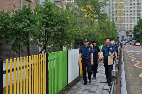 대구강북경찰서, 강력범죄·이상동기범죄 대응 위해 통학로 안전 점검 나서
