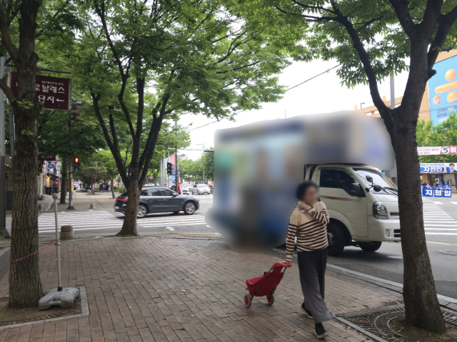 인도 알박기 주차에 현수막 공해까지…선거운동은 치외법권?