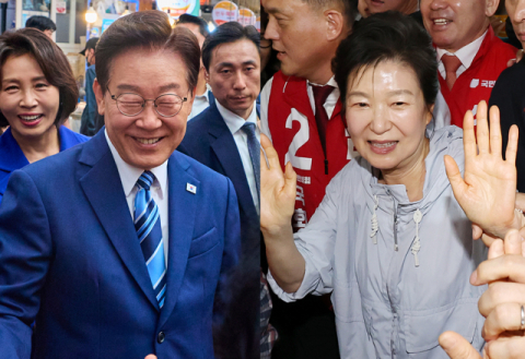 전·현직 대통령 PK서 맞대결…사전투표 코앞, 지선판 '시계제로' 