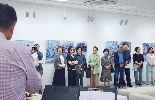 지난 28일 오후 3시 누정갤러리에서 열린 김창한 제57회 개인전 