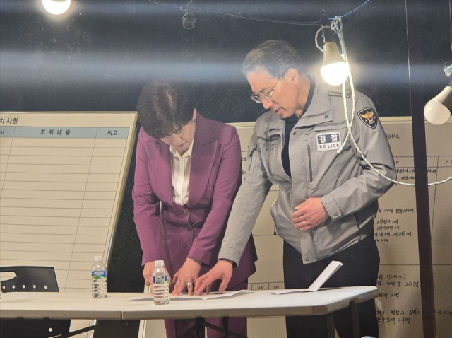 강은희 대구시교육감 후보는 청송 주왕산 초등생 실종 사고 당시 선거운동 일정을 조정해 직접 사고 현장을 찾아 조속한 구조를 기원했다. 강은희 후보 캠프 제공