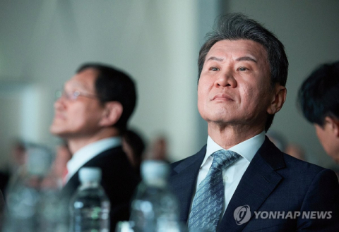 정몽규 대한축구협회장 사임서 제출