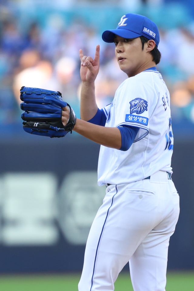 삼성 라이온즈의 원태인. 삼성 제공