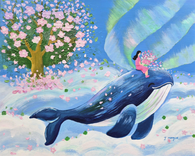 장명숙, 내 인생의 봄날, Acrylic on Canvas, 72.7&times;60.6cm, 2026