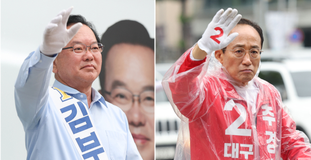 '눈물 호소' 김부겸 vs '경제 강조' 추경호…막판 총력전