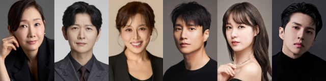 제12회 뮤지컬스타 심사위원단. 왼쪽부터 배해선, 이건명, 홍지민, 김다현, 최지이, 이재환 배우. DIMF 제공