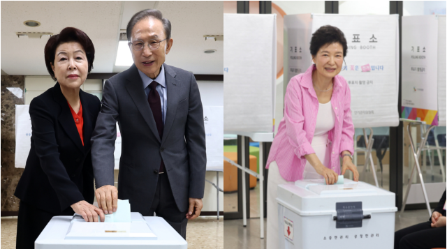 박근혜도 MB도…前 대통령들 소중한 한 표 행사