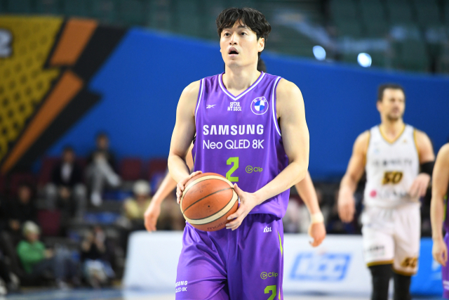서울 삼성 썬더스 시절의 최승욱. KBL 제공