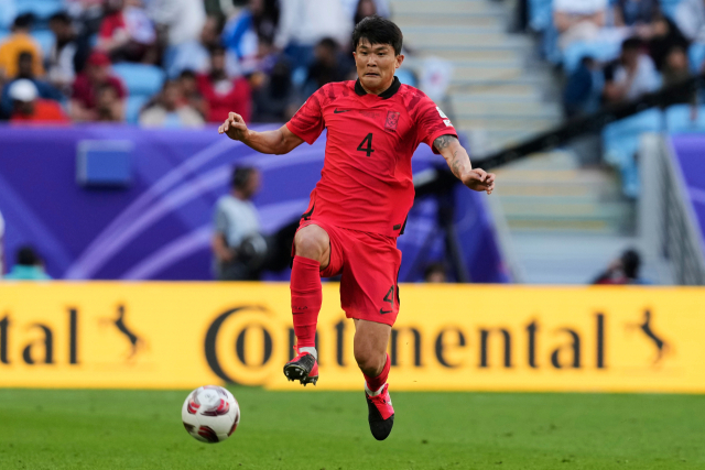 한국의 김민재. AP 연합뉴스