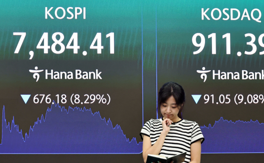 코스피 내리고 환율 치솟고…금융시장 덮친 '검은 월요일' 