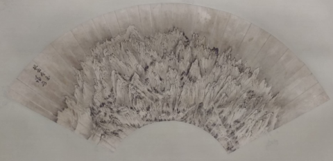[이인숙의 옛그림 예찬] <350>겸재 금강전도 선면화, 최고의 부채바람 겨울 금강산