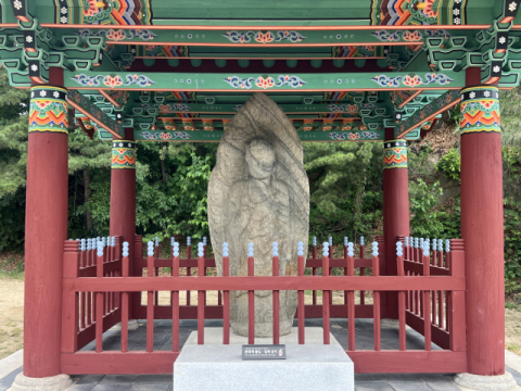 영주시, 보물 '영주동 석조여래입상' 새 보금자리로 이전 완료