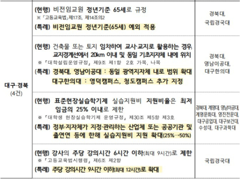 교육부, TK 대학 규제특례 확대… 글로컬·RISE 추진 탄력 기대
