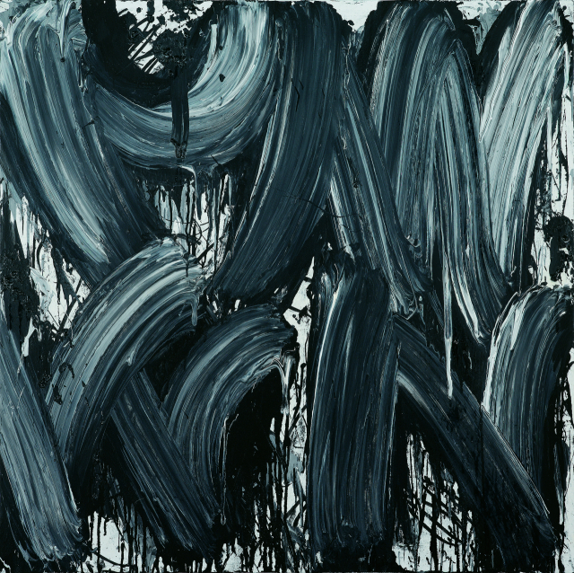 권오봉, Untitled, 2008, acrylic on canvas, 112x112cm, 우손갤러리 제공