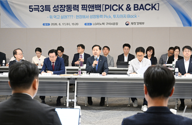 구윤철 부총리 겸 재정경제부 장관은 17일 5극 3특(5개 초광역권, 3개특별자치도) 산업현장 점검 일환으로 LG 이노텍 구미공장을 방문, 