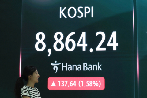 [속보] 코스피 8,900 터치…장중 최고치 경신