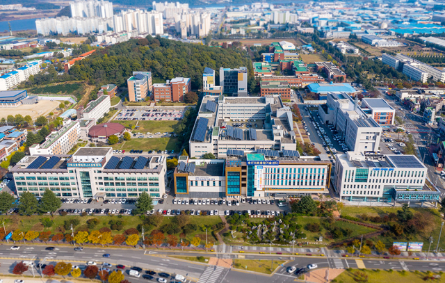 초정밀 나노기술 적용 전자유리 상용화 기반 구축사업이 진행될 경북 구미 금오테크노밸리 전경. 구미시 제공