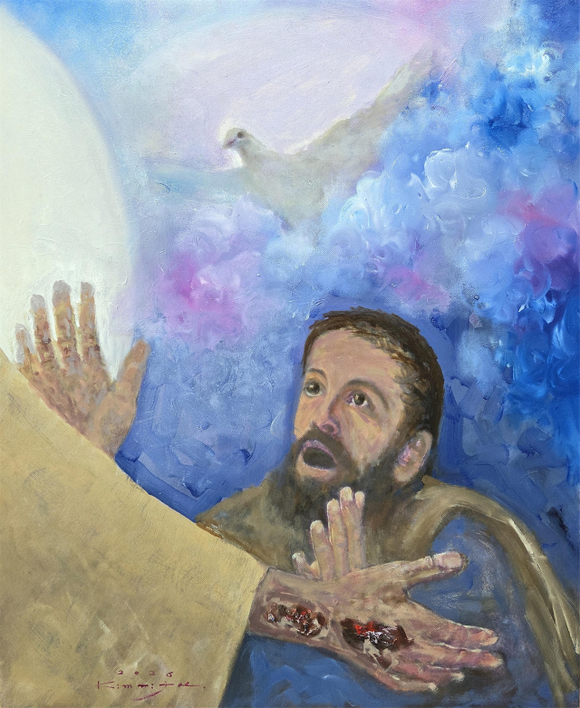 김미재, 사도(使徒)Thoma, oil on canvas