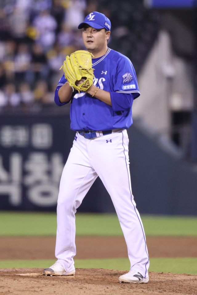삼성 라이온즈의 김태훈. 삼성 제공
