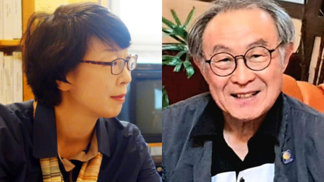 이기성 시인 (왼쪽), 박건삼 시인. 김천시 제공