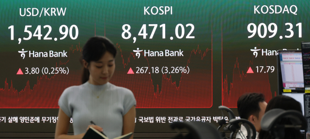증시 뛰는데 환율 급등…