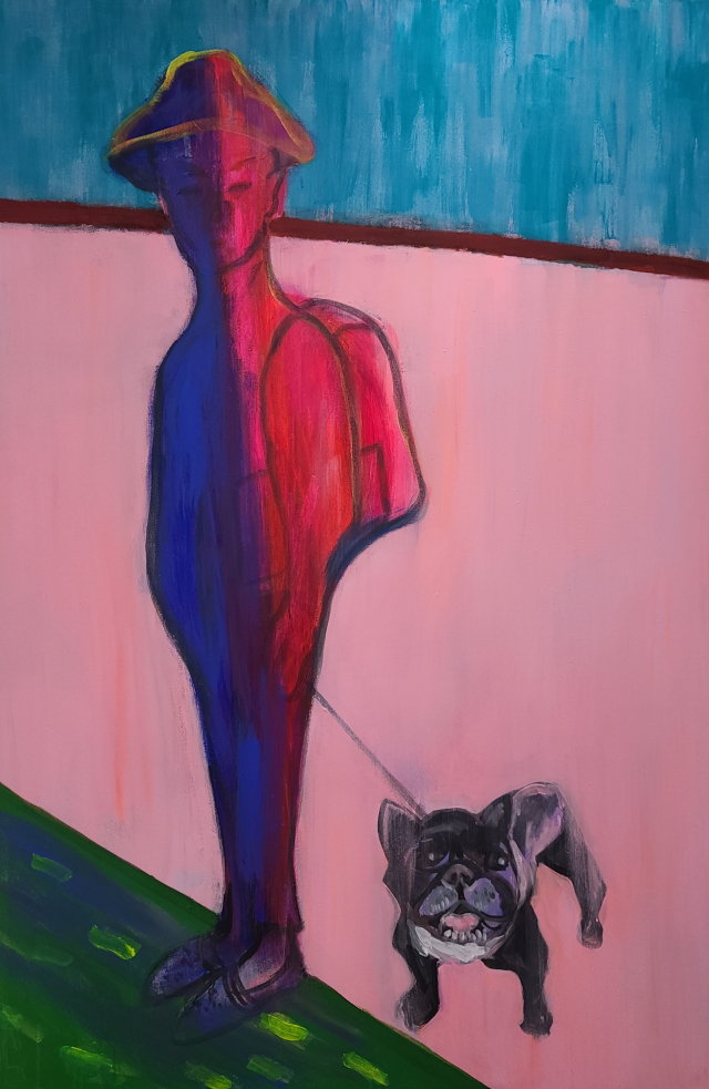 정태경, 내 친구의 집은 어디인가?, Acrylic on canvas, 193.9&times;130.3cm, 2021