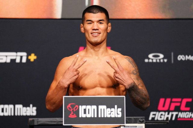 UFC 고석현이 계체에 응하는 모습. UFC 제공