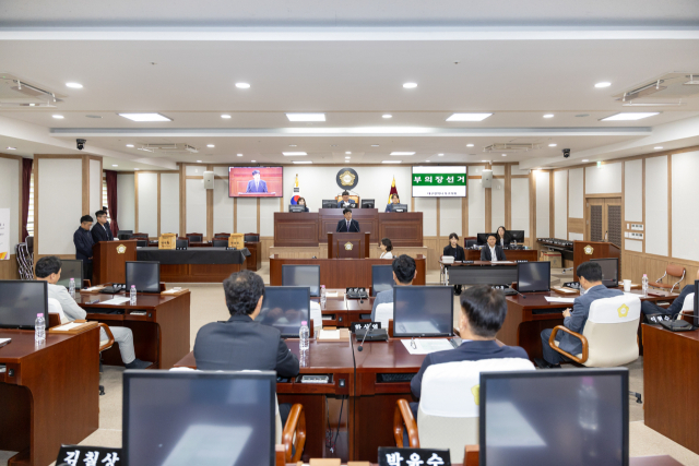 6일 대구 북구의회에서 의장단 선출을 진행하고 있다. 북구의회 제공