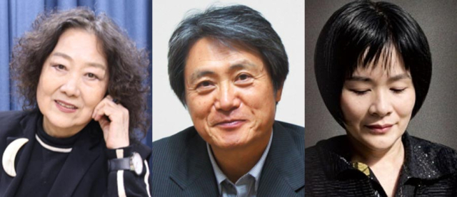문정희 시인(왼쪽부터), 장옥관 시인, 마경덕 시인