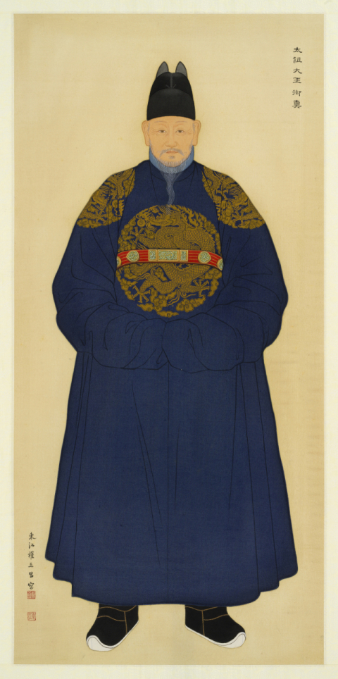권오창 화가가 1997년 그린 태조 이성계. 국립대구박물관 제공